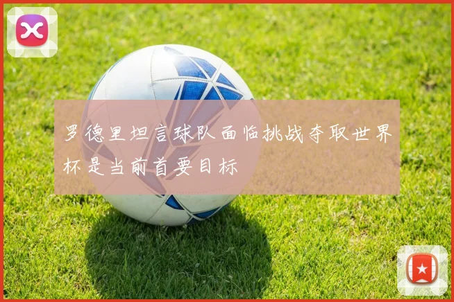 罗德里坦言球队面临挑战夺取世界杯是当前首要目标